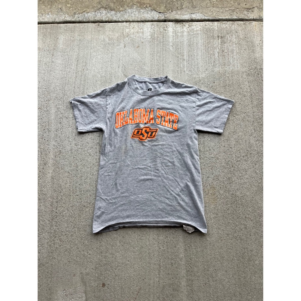 Russell Athletic Oklahoma State OSU Cowboys T-Shirt Gray Small S/CH